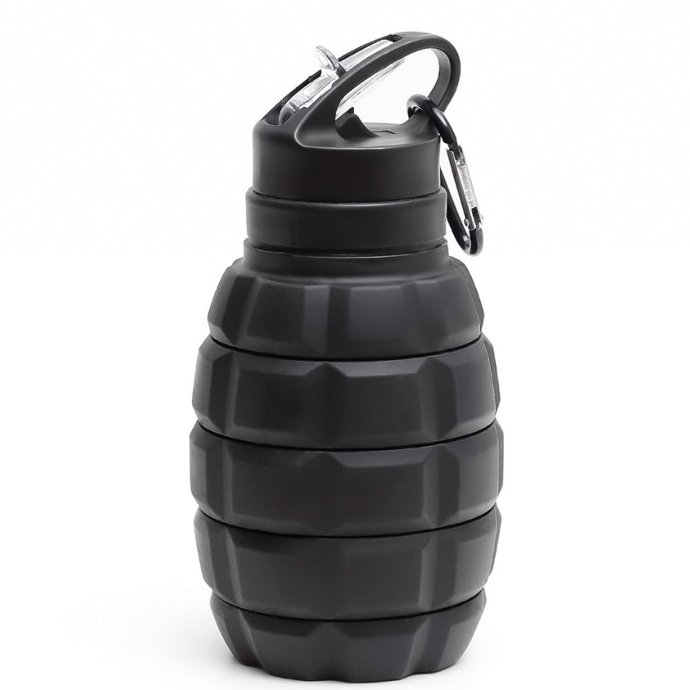Collapsible Grenade - Shaped Water Bottle - Portable Hydration Solution with Folding DesignWater BottlesNormanharvey