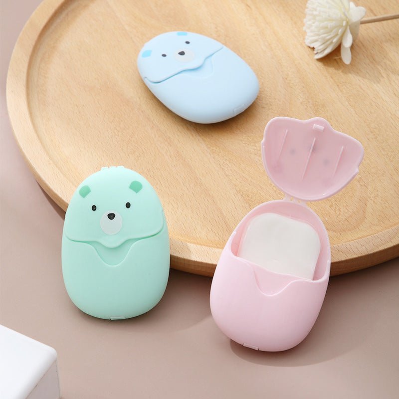 Cute Bear Portable Paper Soap Sheets for Travel and HygieneSoap & Lotion DispensersNormanharvey