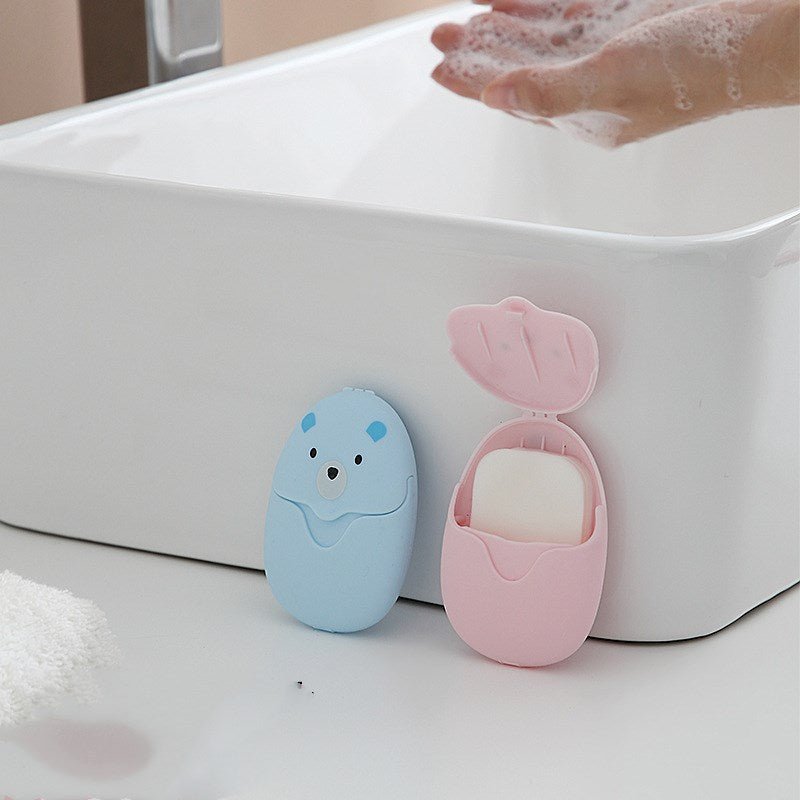 Cute Bear Portable Paper Soap Sheets for Travel and HygieneSoap & Lotion DispensersNormanharvey