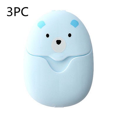 Cute Bear Portable Paper Soap Sheets for Travel and HygieneSoap & Lotion DispensersNormanharvey