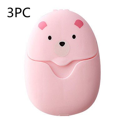 Cute Bear Portable Paper Soap Sheets for Travel and HygieneSoap & Lotion DispensersNormanharvey