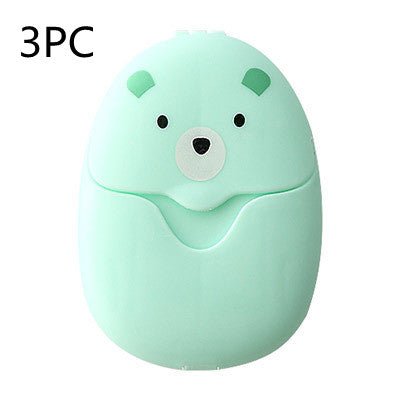 Cute Bear Portable Paper Soap Sheets for Travel and HygieneSoap & Lotion DispensersNormanharvey