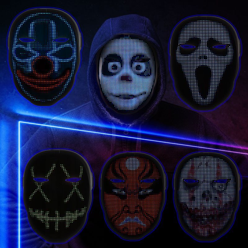 Bluetooth app pattern selection for the light-up mask