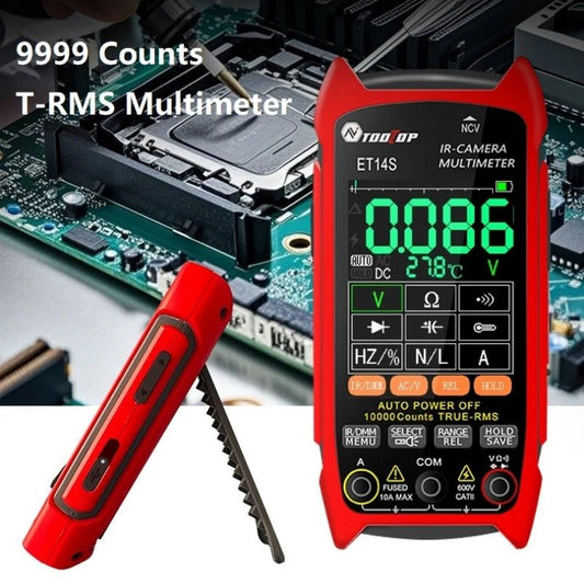 TOOLTOP ET14S 2.8inch Thermal Imager AC/DC Current Voltage Multimeter ISR 240x240 IR Camera Pipeline Heating Electronic InspectElectrical Testing ToolsNormanharvey