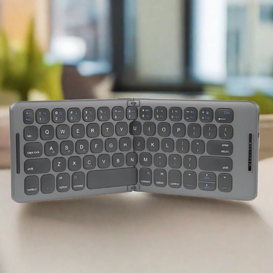Two - fold Wireless Bluetooth Keyboard - Portable Foldable Keypad for Multi - Device ConnectivityKeyboardsNormanharvey