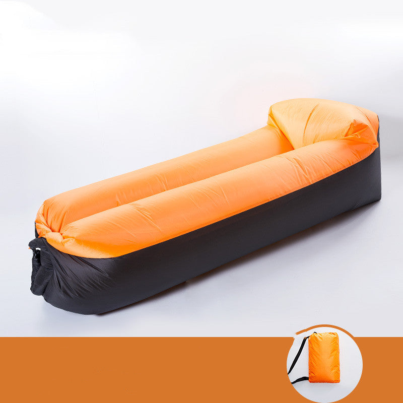 Portable Air Lounger - orange black