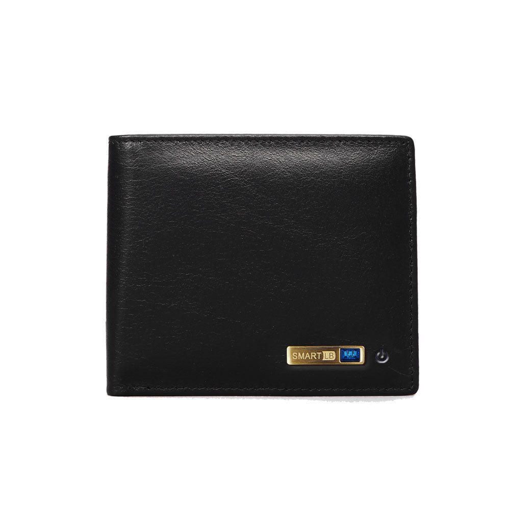 Mens Leather Anti Lost Wallet - Compatible with Apple & Android