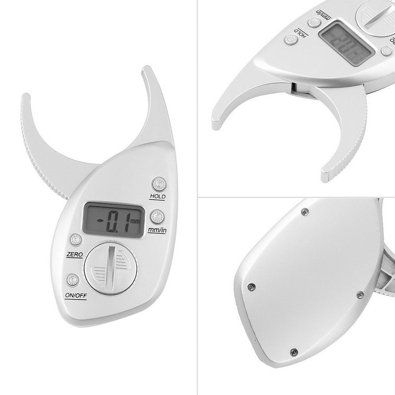 User-Friendly Body Fat Caliper with Large LCD Display - Portable Digital Fat Measurement Tool