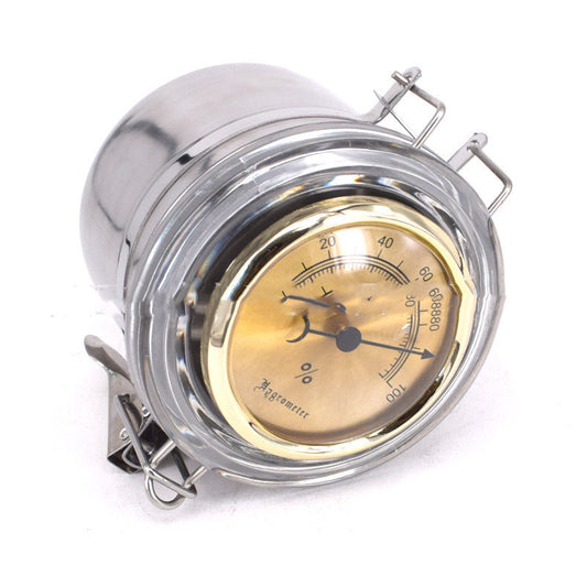 Stainless Steel Moisturizing Tank for Smoking Matter With Hygrometer