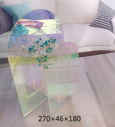 Clear Acrylic Vase with Art Deco Style