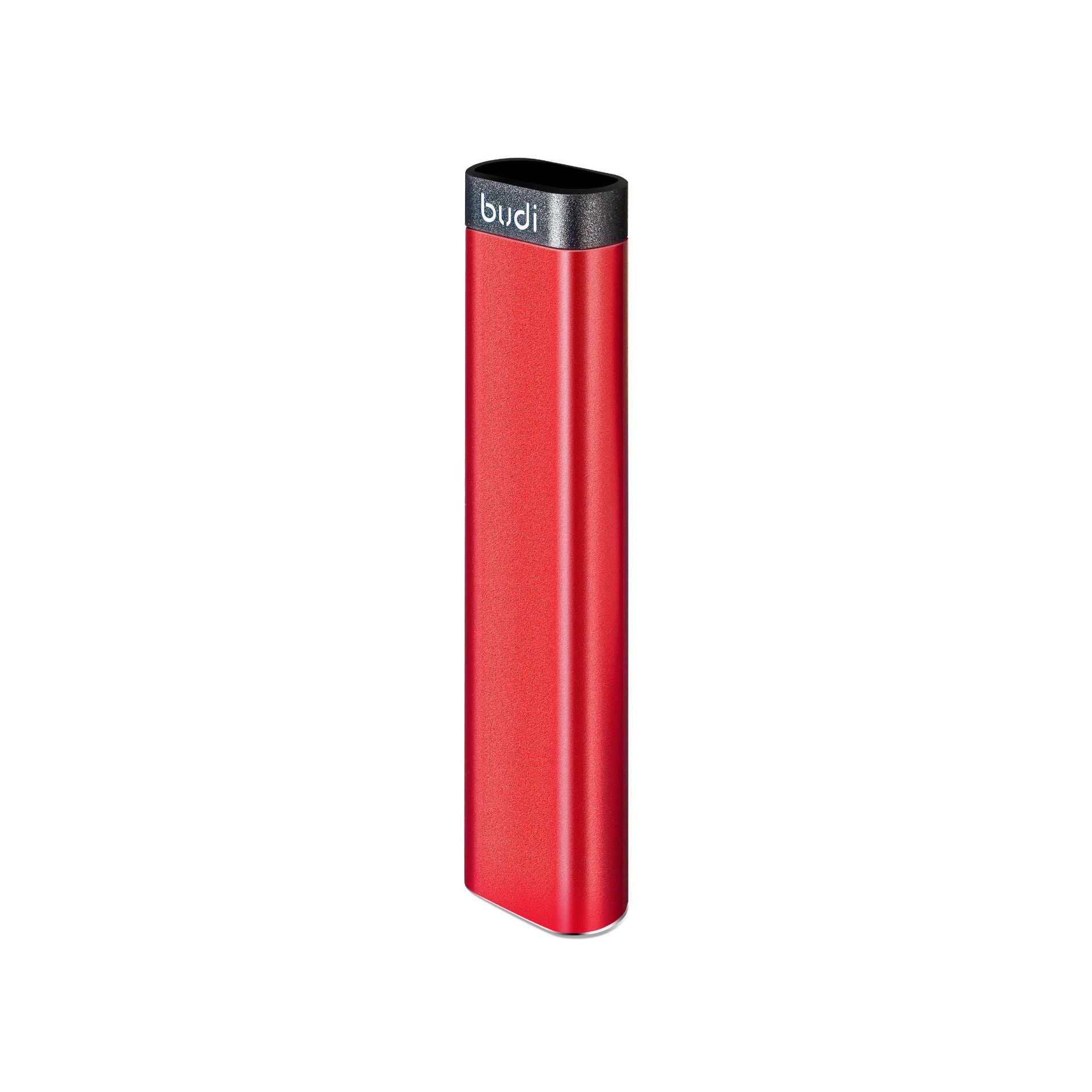 BUDI 9-in-1 Smart Adapter Card Storage color red