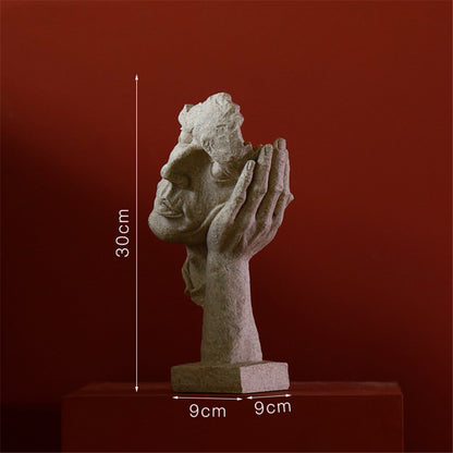 Minimalist Resin Sculpture for Home and Office