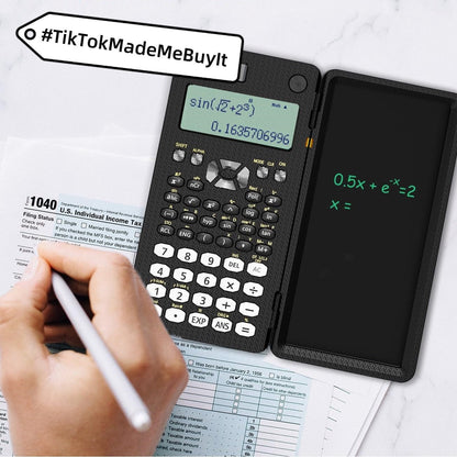 2 In 1 Foldable Scientific Calculators Handwriting Tablet Learning Function Calculator Foldable Desk Scientific CalculatorsAir MattressesNormanharvey