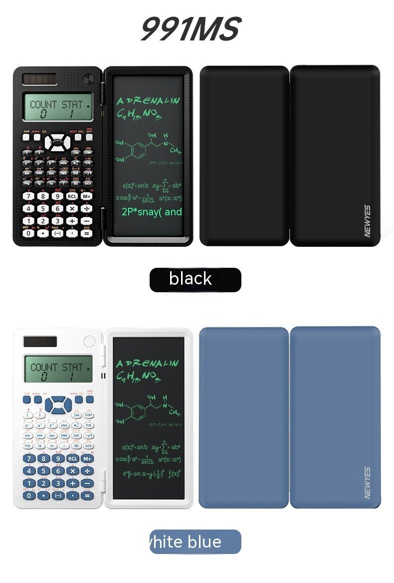 2 In 1 Foldable Scientific Calculators Handwriting Tablet Learning Function Calculator Foldable Desk Scientific CalculatorsA