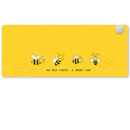 Heated Desk Mat bees on yellow