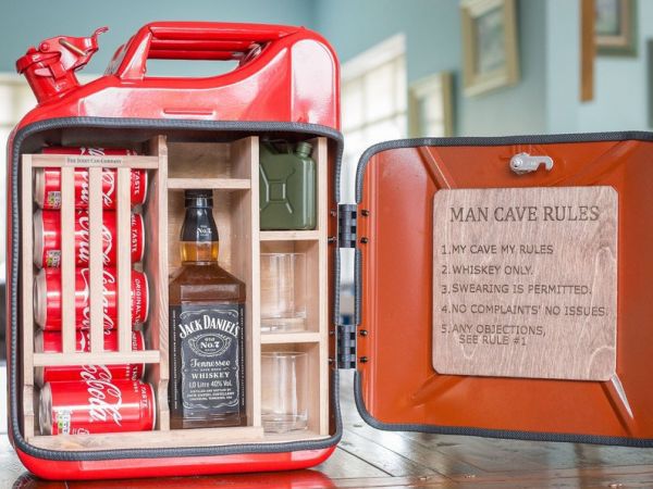 Portable Mini Bar - Side Angle