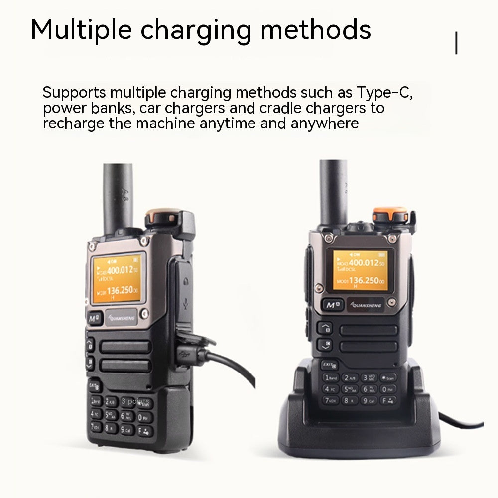 UV-K6 Hand Radio multiple charging methods