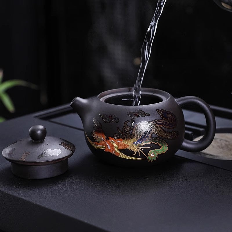 DragonVista™: Color-Changing Pot and Tea Set water pouring in