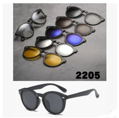5-in-1 magnetic polarized sunglasses set – product view 04