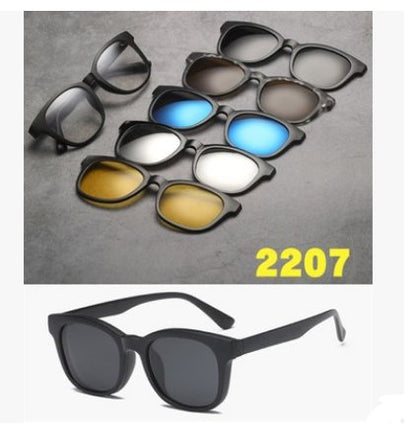 5-in-1 magnetic polarized sunglasses set – product view 06