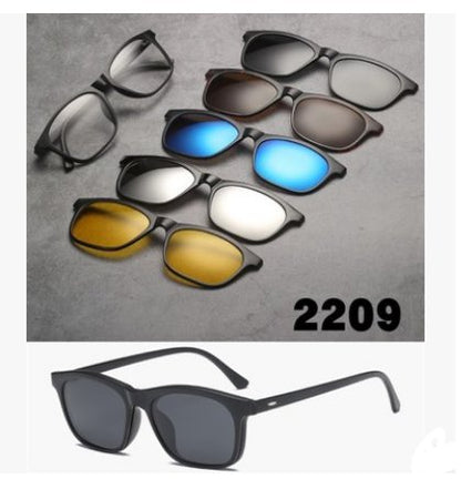 5-in-1 magnetic polarized sunglasses set – product view 08