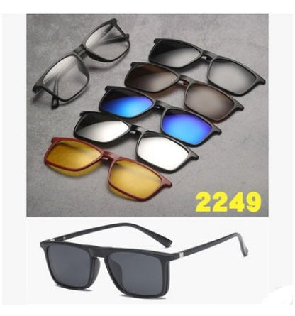 5-in-1 magnetic polarized sunglasses set – product view 13