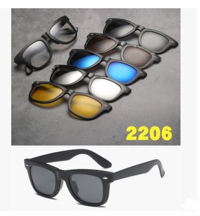 5-in-1 magnetic polarized sunglasses set – product view 18