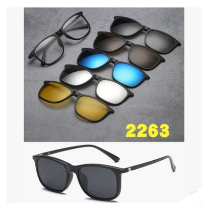 5-in-1 magnetic polarized sunglasses set – product view 19