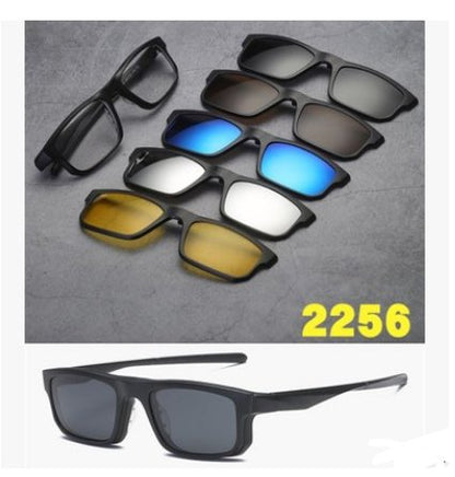 5-in-1 magnetic polarized sunglasses set – product view 26