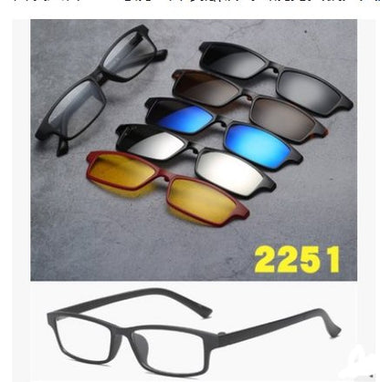 5-in-1 magnetic polarized sunglasses set – product view 27