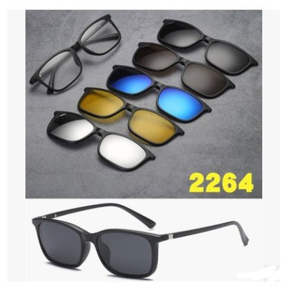 5-in-1 magnetic polarized sunglasses set – product view 29