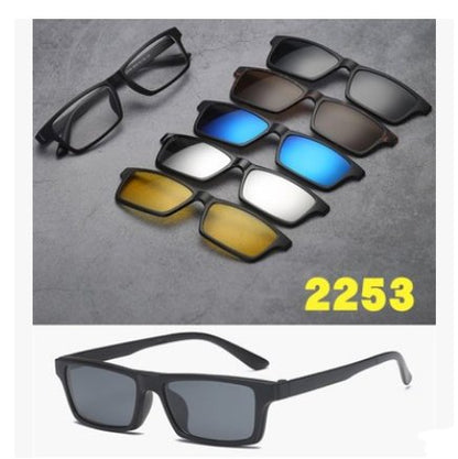 5-in-1 magnetic polarized sunglasses set – product view 33