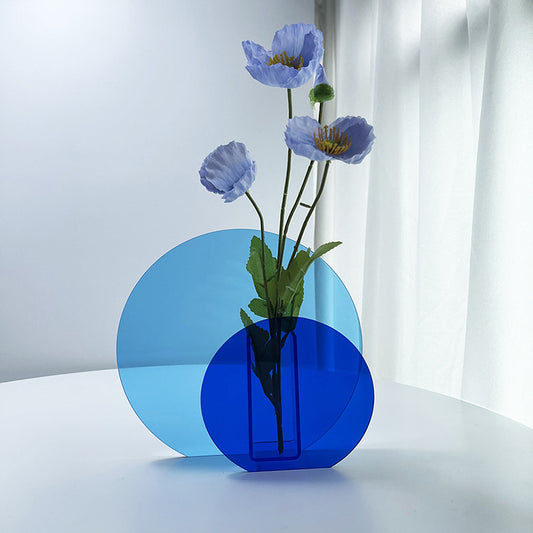 Acrylic Dry Vase for Modern Home Decoration - Transparent Decorative Vase with Nordic Styling