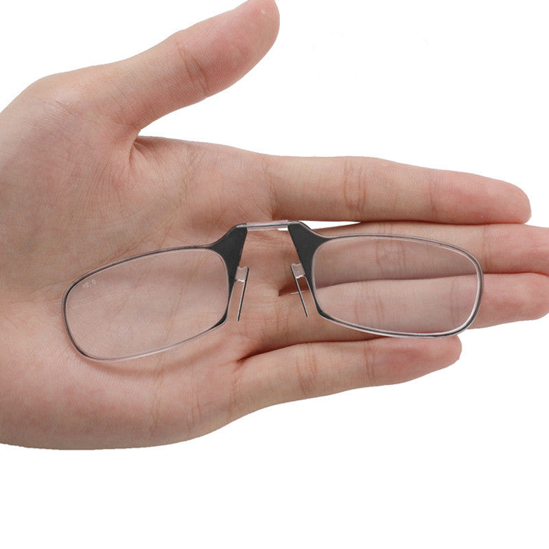 Adjustable Nose Clip Reading Glasses - Clear Vision Anywhere