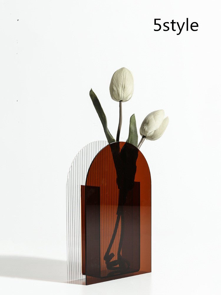 Acrylic Dry Vase: Transparent Decorative Vase for Modern Home DecorationVasesNormanharvey