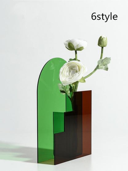 Acrylic Dry Vase: Transparent Decorative Vase for Modern Home DecorationVasesNormanharvey