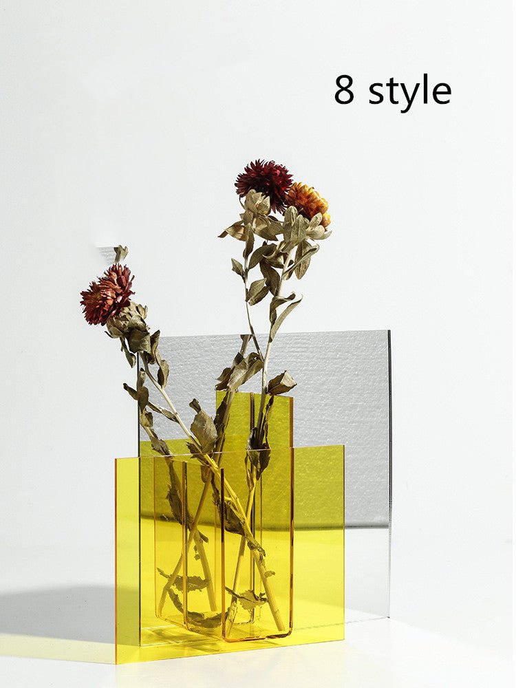 Acrylic Dry Vase: Transparent Decorative Vase for Modern Home DecorationVasesNormanharvey