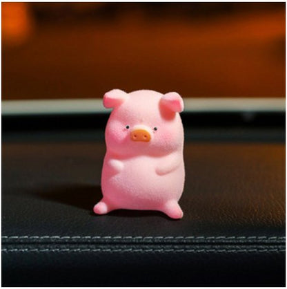 Adorable Lulu Piggy Doll Set - Playful Car Dashboard OrnamentsVehicle Dashboard AccessoriesNormanharvey