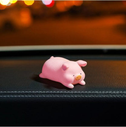 Adorable Lulu Piggy Doll Set - Playful Car Dashboard OrnamentsVehicle Dashboard AccessoriesNormanharvey