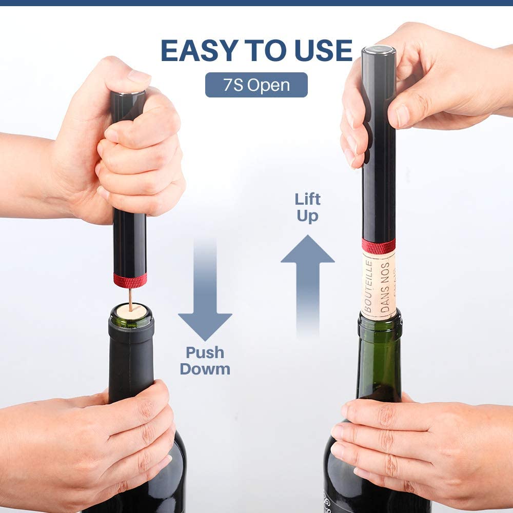 Air Pump Wine Opener: Effortless Cork Extraction, Safe & PortableBottle OpenersNormanharvey