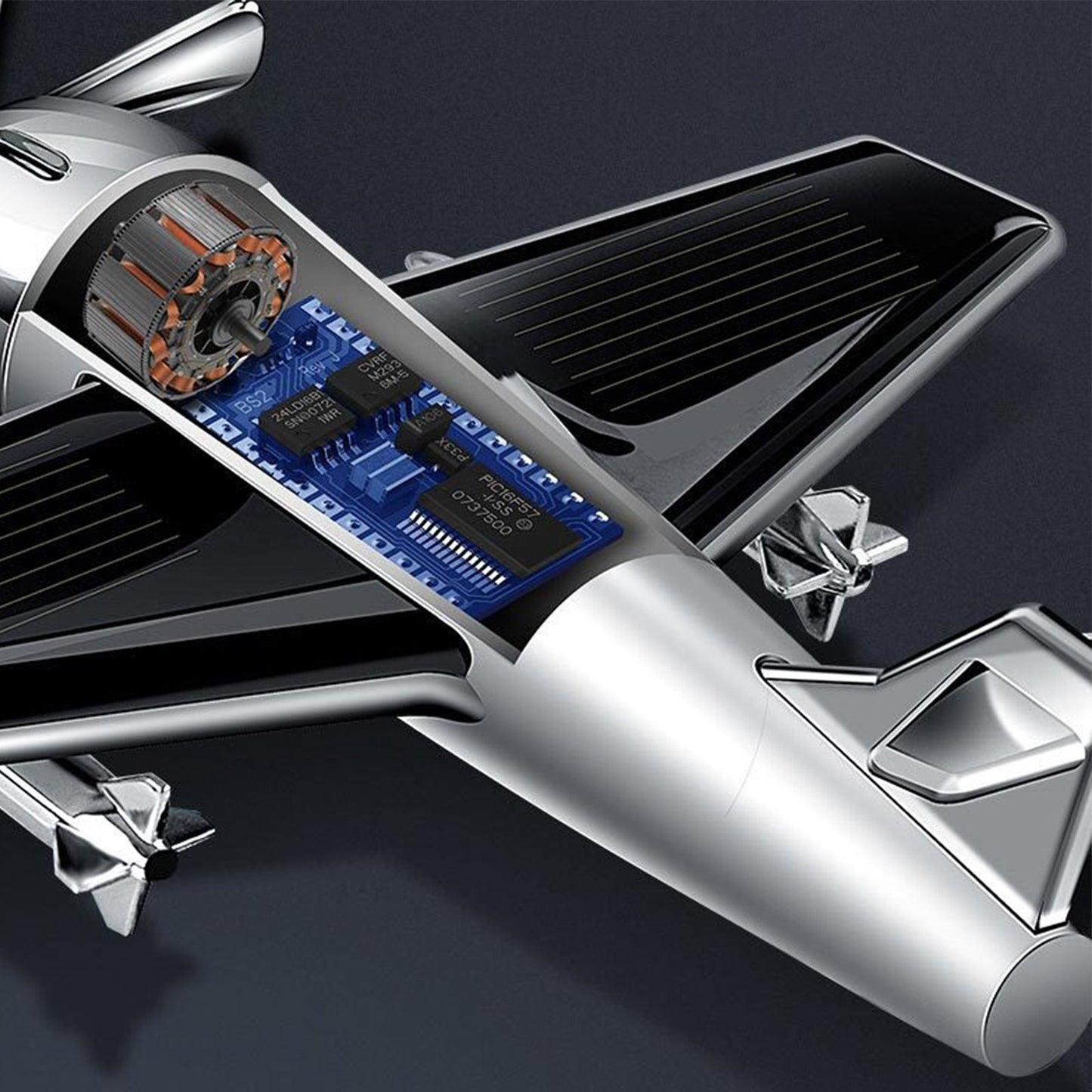 Airplane - Shaped Solar - Powered Car Perfume DispenserVehicle Dashboard AccessoriesNormanharvey