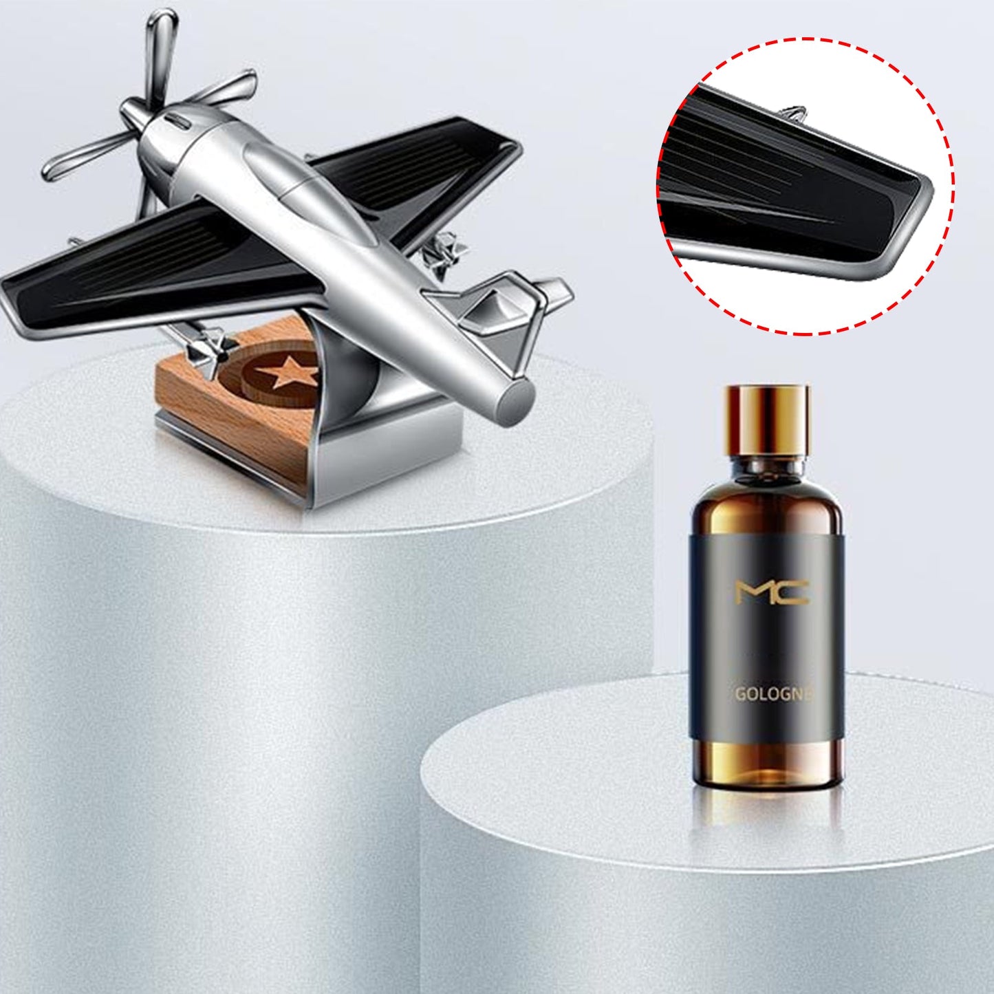 Airplane - Shaped Solar - Powered Car Perfume DispenserVehicle Dashboard AccessoriesNormanharvey