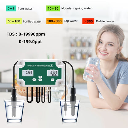 Aquafarmer™ Pro online water quality monitor with EC/TDS, PH automatic dosing controllerpH MetersNormanharvey