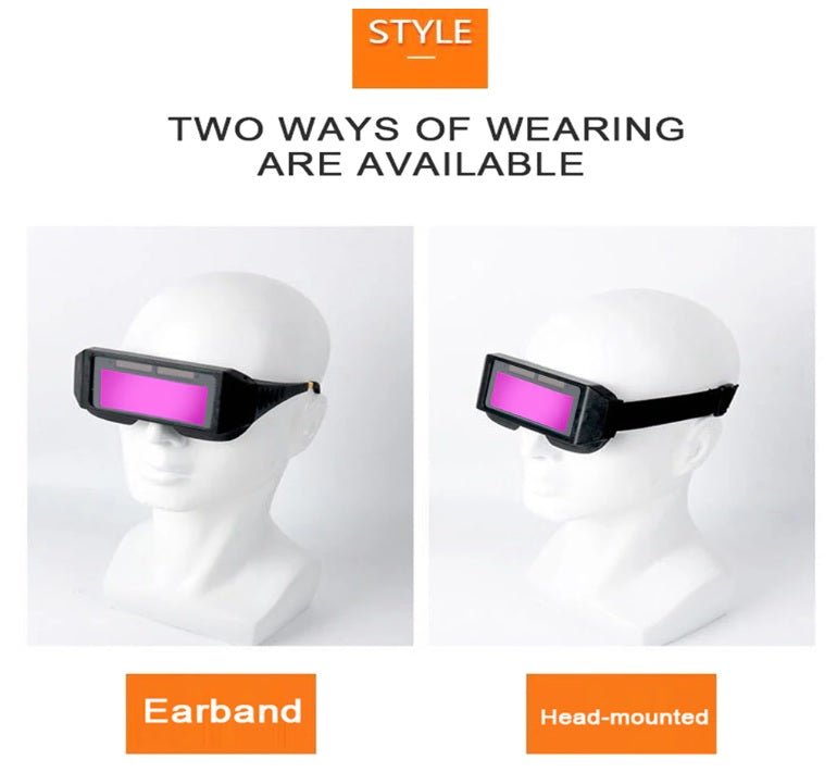 Auto Dimming Welding Goggles - Clear Vision, Arc Protection, and Versatile Wear OptionsWelding HelmetsNormanharvey