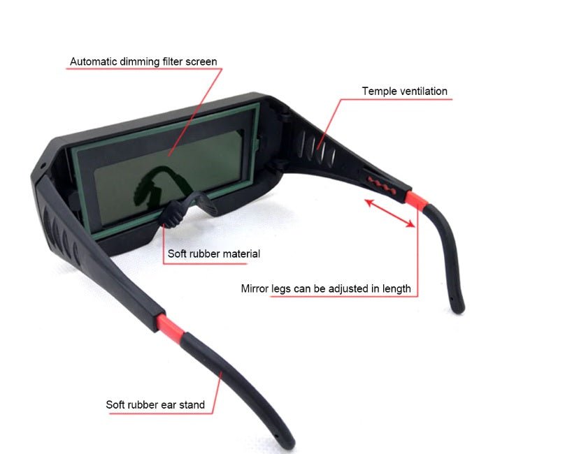 Auto Dimming Welding Goggles - Clear Vision, Arc Protection, and Versatile Wear OptionsWelding HelmetsNormanharvey