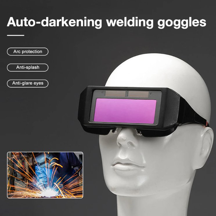 Auto Dimming Welding Goggles - Clear Vision, Arc Protection, and Versatile Wear OptionsWelding HelmetsNormanharvey