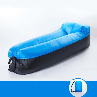 Versatile Inflatable Sofa for Camping and Outdoor BBQs - Comfortable Outdoor Lounging - color blue