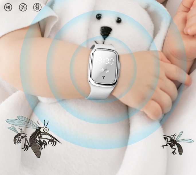 BuzzOff Band™ - Rechargeable Ultrasonic Mosquito RepellentMosquito Nets & Insect ScreensNormanharvey