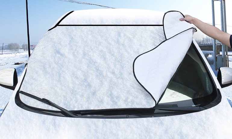 Car Front Windshield External Cover: Protect Your Car from Snow, Hail, Frost, and SunMotor Vehicle Windshield Covers