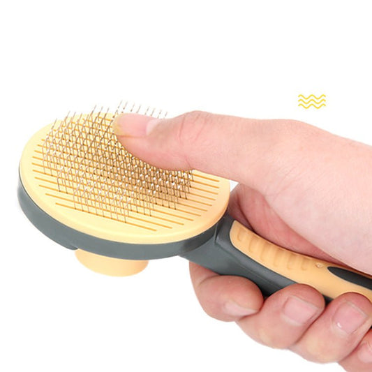 Catto™ Anti - Scratch Pet Hair Removal Brush with Thumb Ejection for Dogs and CatsPet Combs & BrushesNormanharvey